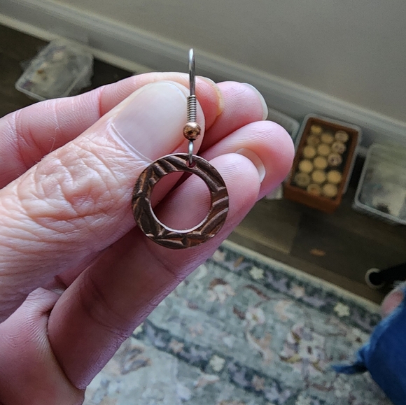 Copper Earrings - Picture 4 of 4